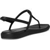 Crocs Women’s Miami Thong Sandal Flat(Black Studs)