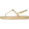 Crocs Women’s Miami Thong Sandal Flat(Metallic Gold)