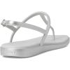 Crocs Women’s Miami Thong Sandal Flat(Silver)