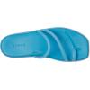 Crocs womens Miami Toe Loop Sandal(Tinted Glass)