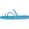 Crocs womens Miami Toe Loop Sandal(Tinted Glass)