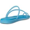 Crocs womens Miami Toe Loop Sandal(Tinted Glass)