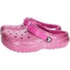 Crocs Kid’s Classic Lined Glitter Clog(Fuchsia Fun/Multi)