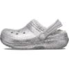 Crocs Kid’s Classic Lined Glitter Clog(Silver Glitter)