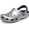 Crocs Unisex Adult Classic Glitter Clog(Silver Metallic)