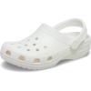 Crocs Unisex Adult Classic Glitter Clog(White)