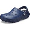 Crocs Unisex Adult Classic Lined Clog(Navy/Charcoal)