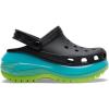 Crocs Unisex Adult Mega Crush Clogs(Black/Multi)