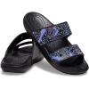 Crocs Unisex Adult Seasonal Graphic Classic Sandals(Black/Multi Glitter)