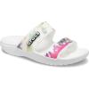 Crocs Unisex Adult Seasonal Graphic Classic Sandals(White Multicolor)