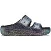 Crocs Unisex Classic Cozzzy Sandal(Black/Multi Glitter)