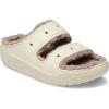 Crocs Unisex Classic Cozzzy Sandal(Bone/Mushroom)