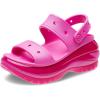 Crocs Unisex-Adult Classic Mega Crush Sandal | Platform Sandals(Juice)