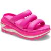 Crocs Unisex-Adult Classic Mega Crush Sandal | Platform Sandals(Pink Crush)