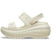 Crocs Unisex-Adult Classic Mega Crush Sandal | Platform Sandals(Sand)