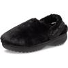 Crocs Unisex-Adult Classic Unfurgettable Clogs, Fuzzy Slippers(Black)