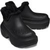 Crocs Unisex-Adult Stomp Lined Shorty Boots Ankle(Black/Black)