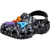 Crocs Unisex-Child Classic Graphic Clog(Black/White)