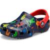 Crocs Unisex-Child Classic Graphic Clog(Navy)