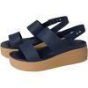 Crocs Women’s Brooklyn Low Wedge Sandals(Navy/Tan)