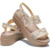 Crocs Women’s Brooklyn Low Wedge Sandals(Vanilla/Multi Snake)