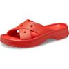 Crocs Women’s Cross Strap Sandals(Cherry Red)