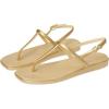 Crocs Women’s Miami Thong Sandal Flat(Metallic Gold)