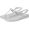 Crocs Women’s Miami Thong Sandal Flat(Silver)
