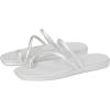 imageCrocs womens Miami Toe Loop SandalMetallic Silver