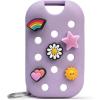 Touchland x Crocs Limited Edition Mist Case 1 Fl. OZ., Stylish Hand Sanitizer Spray Accessory, with 5 JibbitzTM Charms and Keyring, Pixie Lavender Color(Pixie Lavender)
