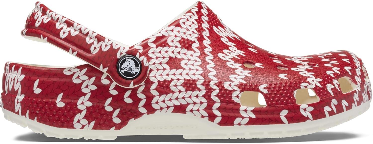 imageCrocs UnisexAdult Classic Graphic ClogsHoliday Sweater Print