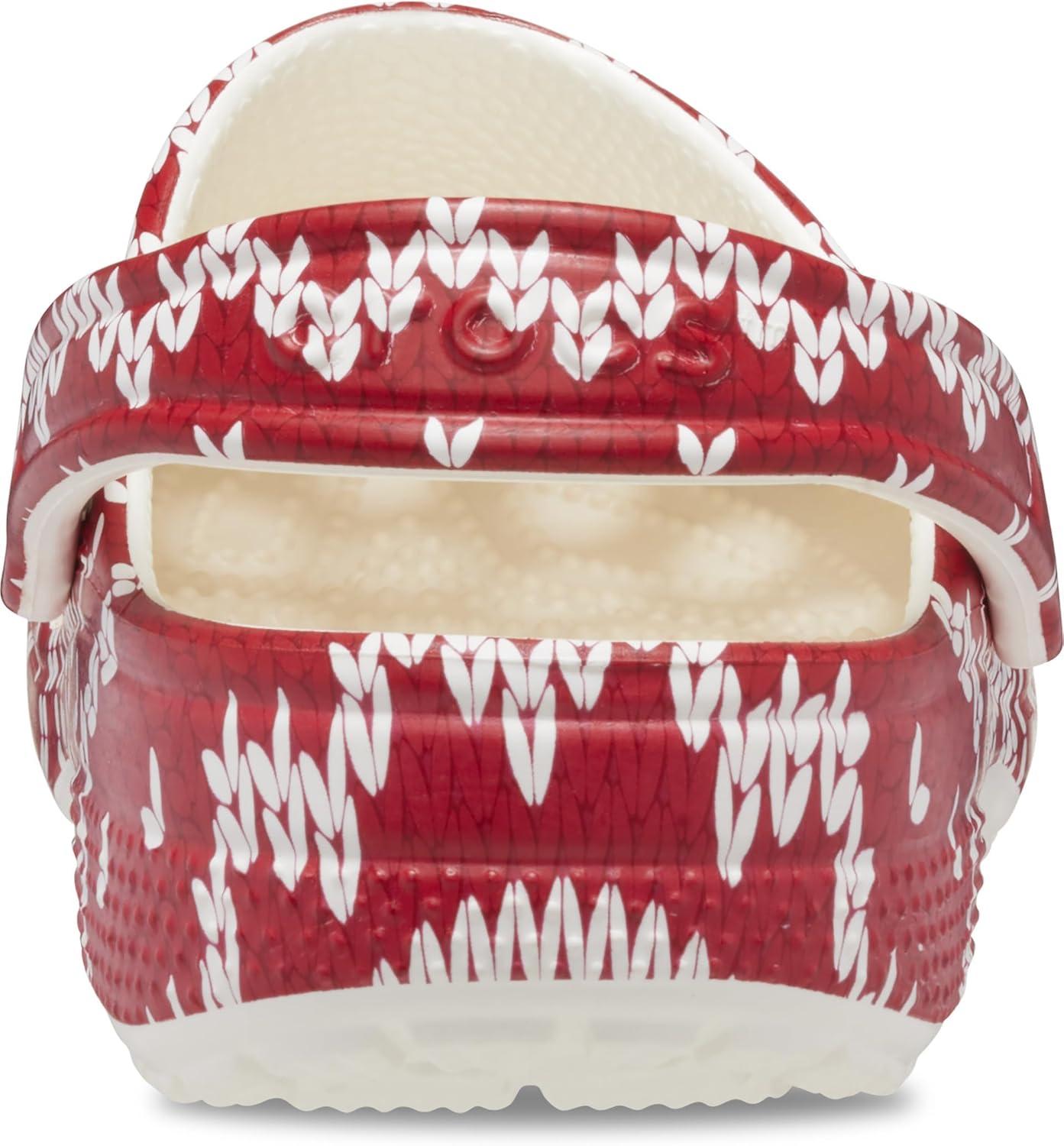 imageCrocs UnisexAdult Classic Graphic ClogsHoliday Sweater Print