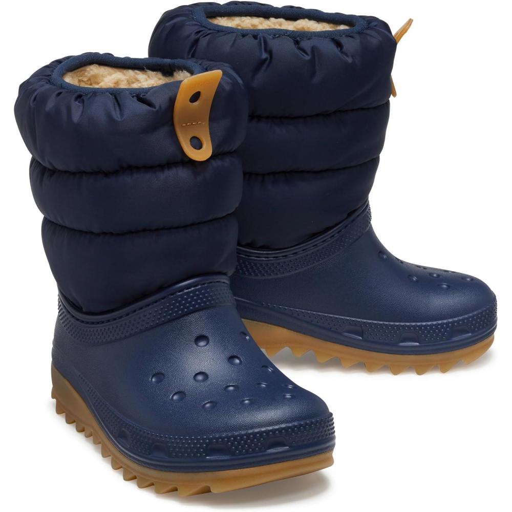 imageCrocs Classic Neo Puff Boot ToddlerNavyGum