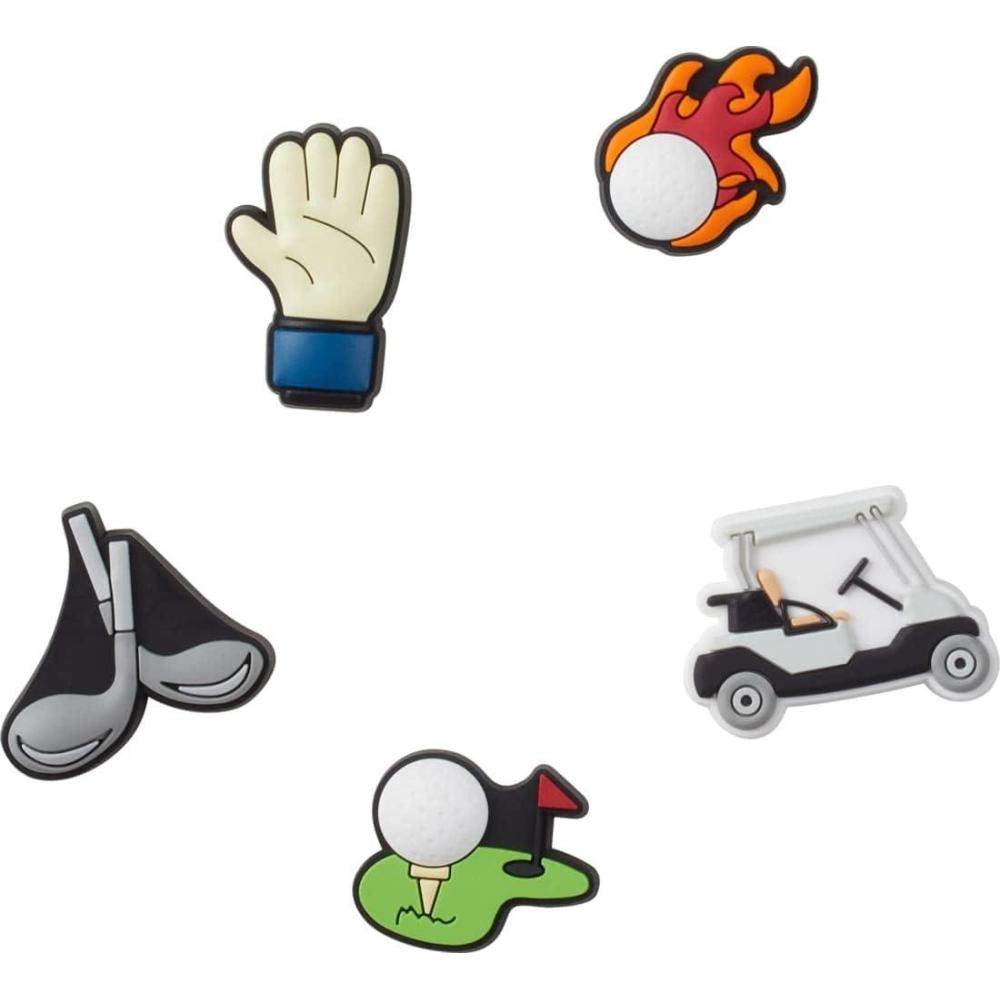 imageCrocs Jibbitz 5Pack Sport Shoe Charms  JibbitzGone Golfin