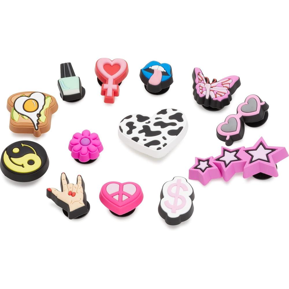 imageCrocs Jibbitz 5Pack Trendy Shoe Charms  JibbitzStyle Girl