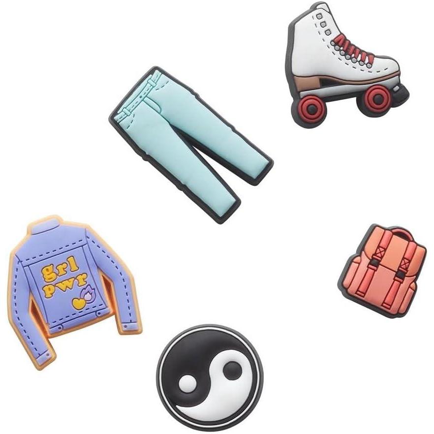 imageCrocs Jibbitz 5Pack Weekend Shoe Charms  JibbitzRoller Girlie