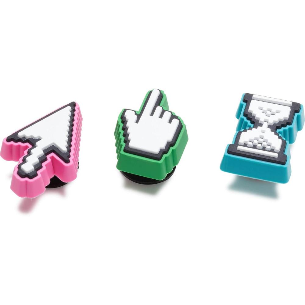 imageCrocs Jibbitz Packs for Shoes and Sandals  Beautiful Accessory Colorful Charms and Constructed with Synthetic MaterialDigital Icons