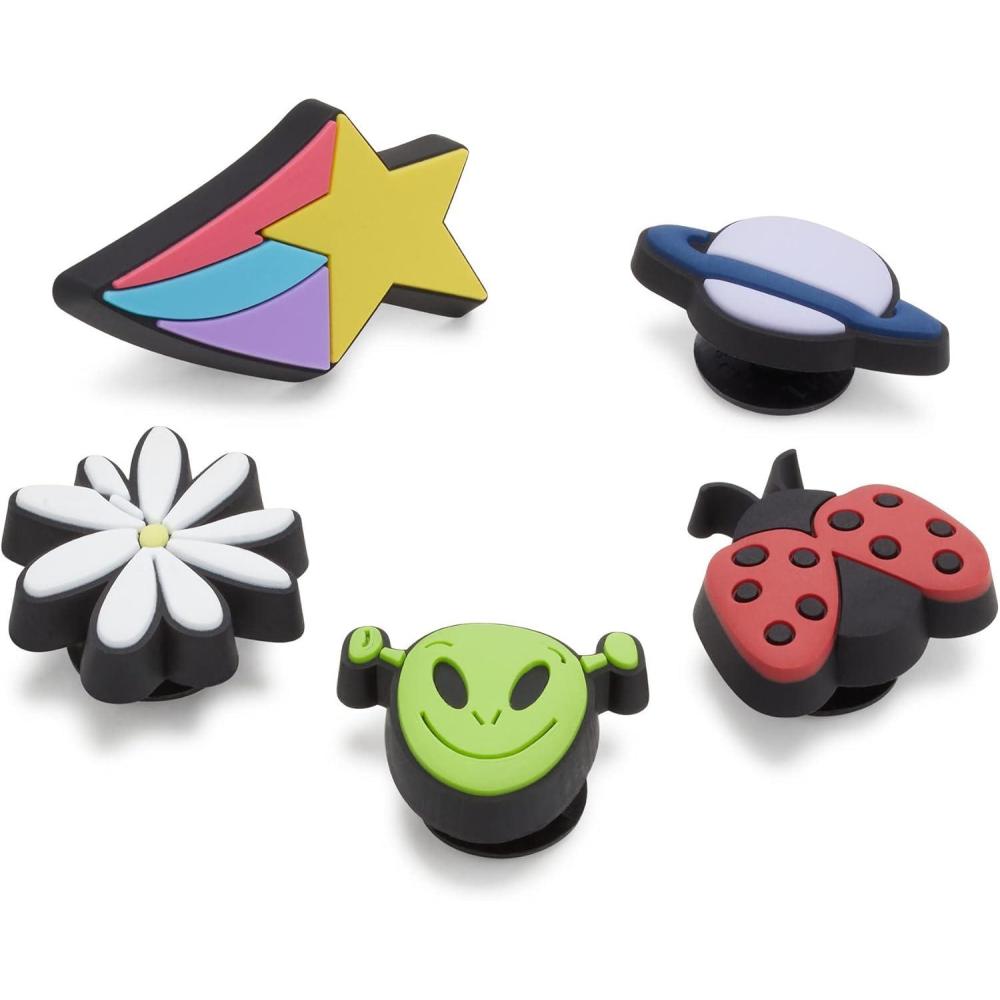 imageCrocs Jibbitz Shoe Charms  Super Fun Kids Multi Pack Crocs Charms for Girls and BoysKidS Mix 5Pack