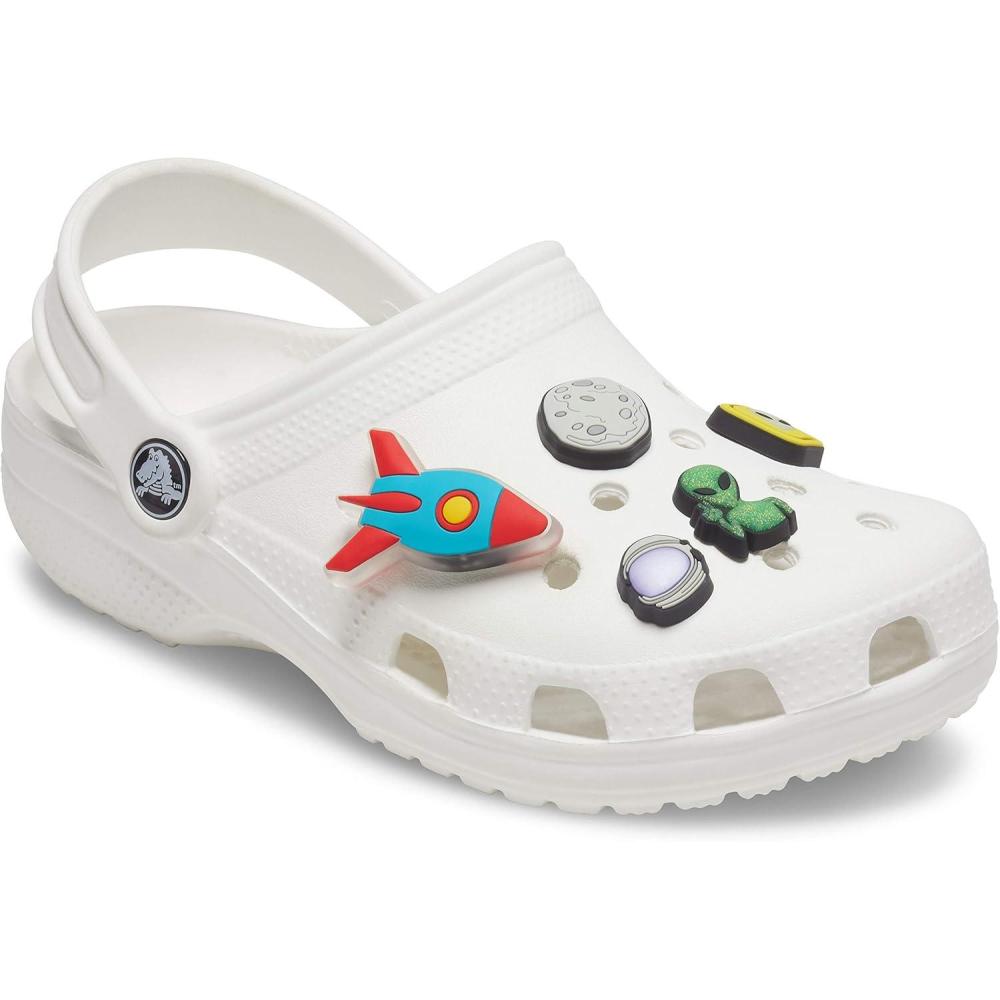 imageCrocs Jibbitz Shoe Charms  Super Fun Kids Multi Pack Crocs Charms for Girls and BoysOuter Space 5Pack
