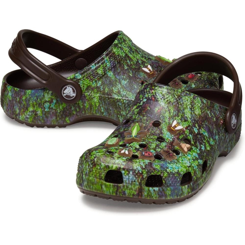 imageCrocs Kids Classic ClogsCoffeeMulti Bugs
