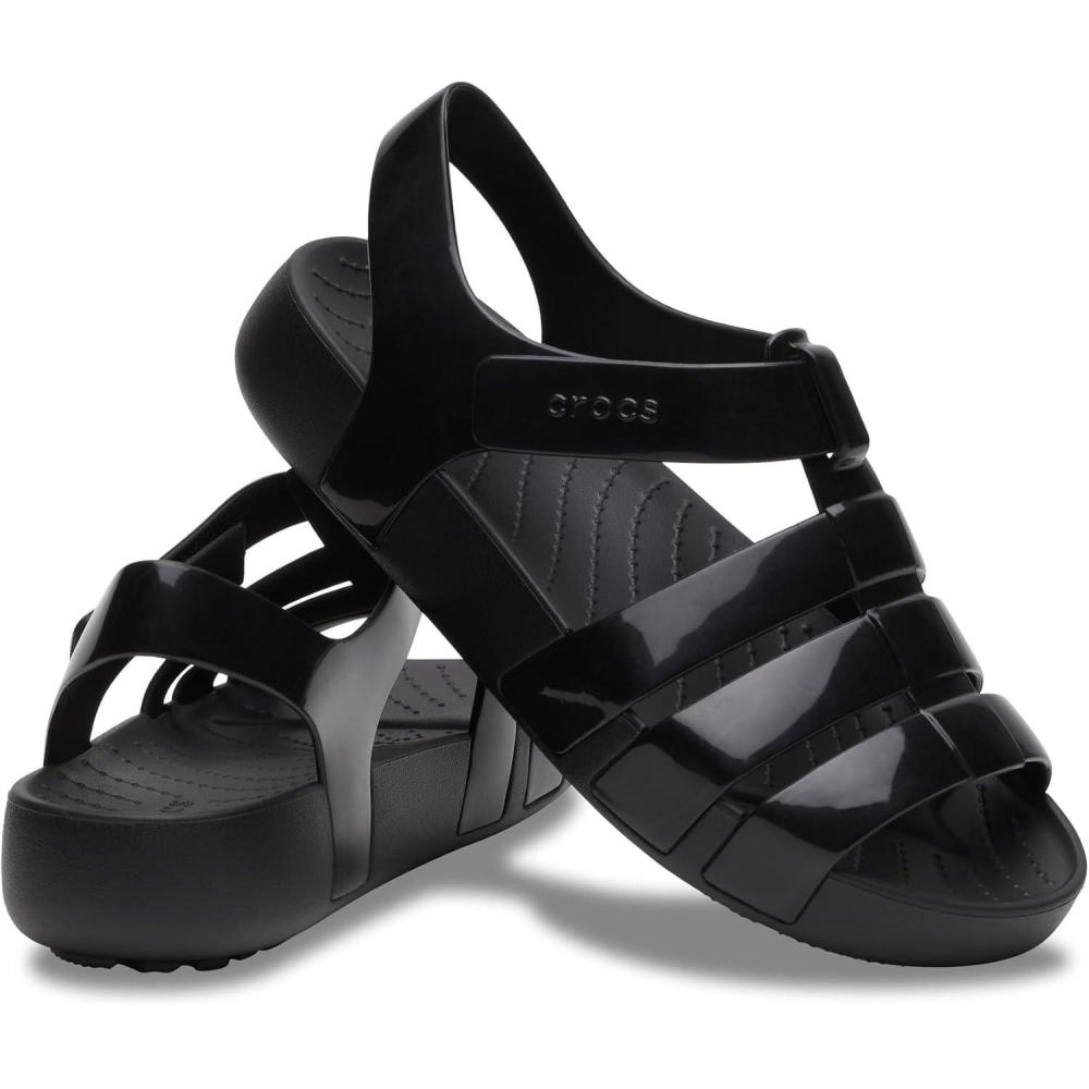 imageCrocs Kids Isabella Glitter SandalsBlack