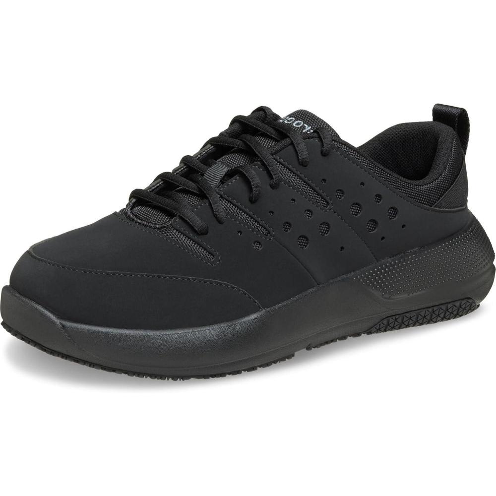 imageCrocs Mens On The Clock Work SneakersBlackBlackBlack