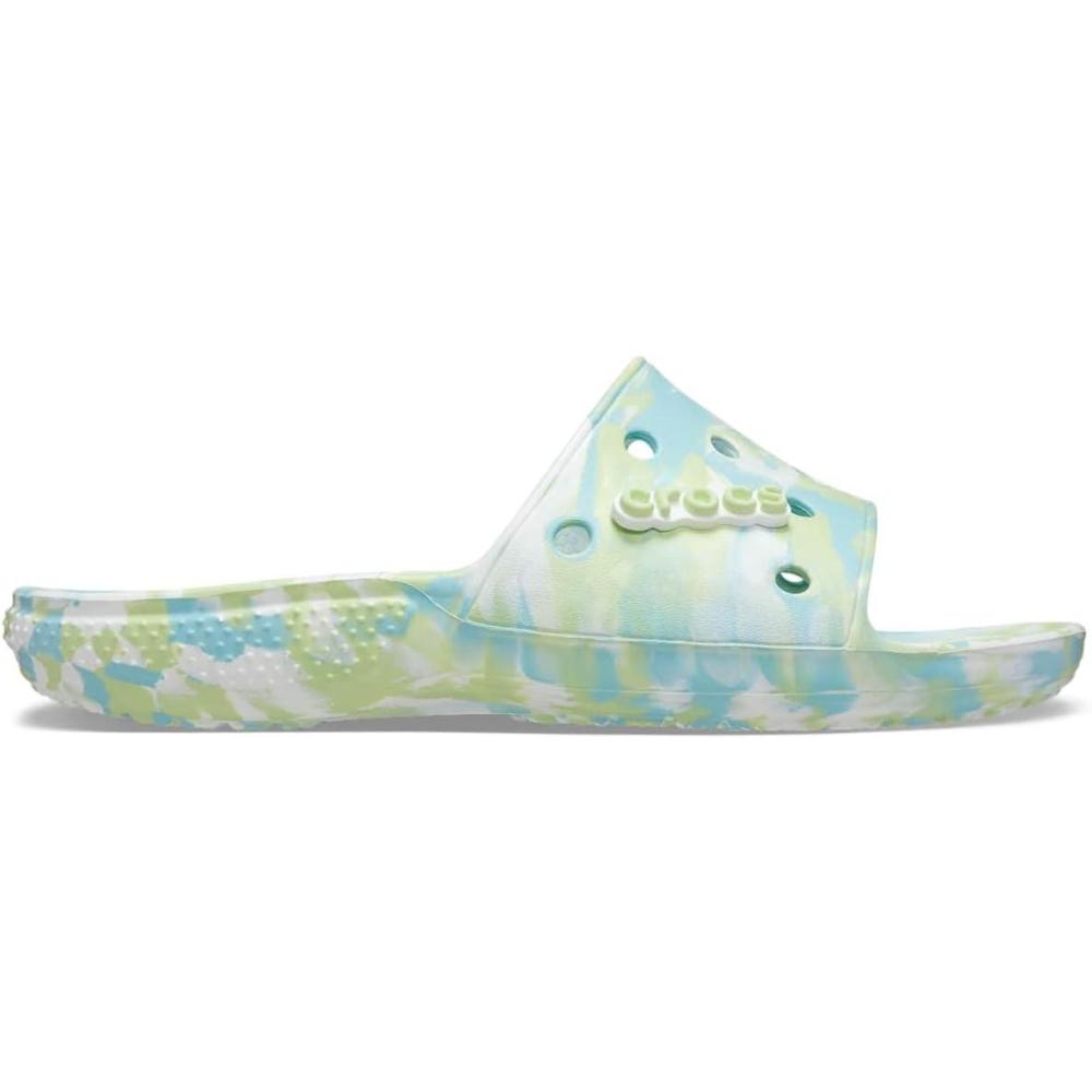 imageCrocs Unisex Adult Classic Graphic SlidesPure WaterMulti Marbled Tiedye