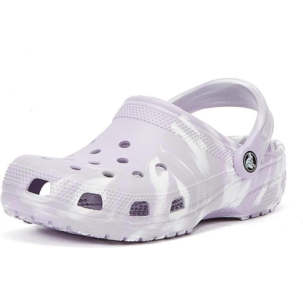 imageCrocs UnisexAdult Classic Graphic ClogsLavenderMulti