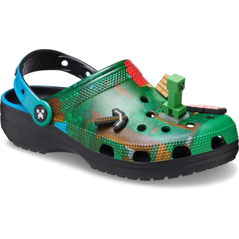 imageCrocs UnisexAdult Classic Minecraft ClogsMinecraftGreen