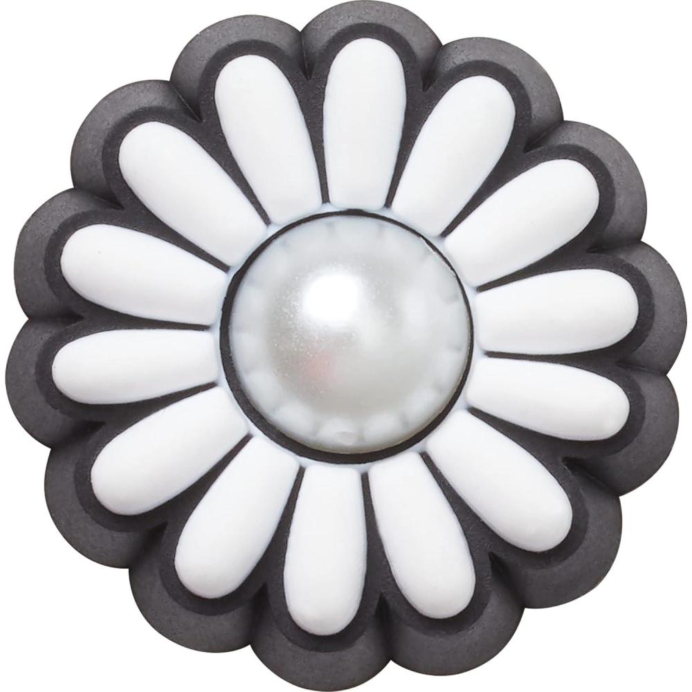 imageCrocs UnisexAdult Jibbitz Shoe Charms  Nature and Flower Shoe Charm Singles Charms for Girls and BoysFlower With Pearl