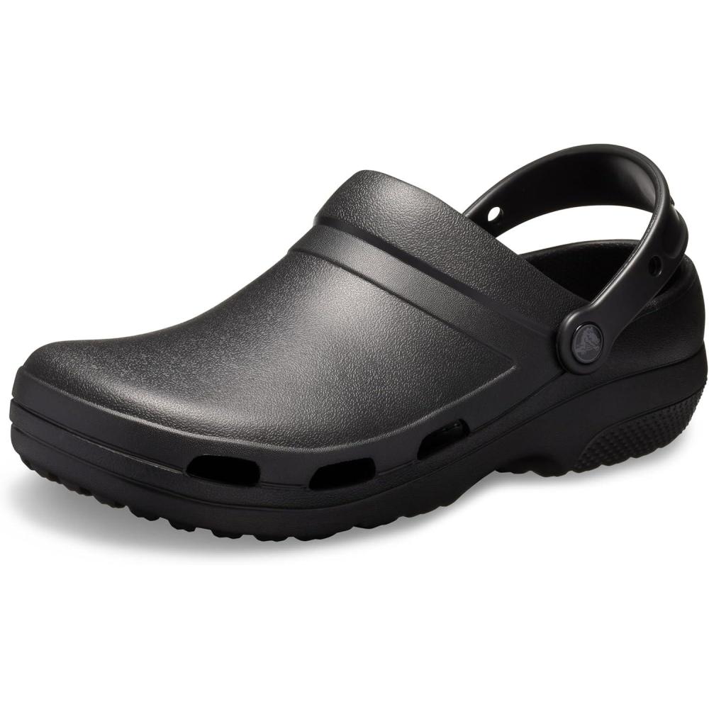 imageCrocs UnisexAdult Specialist II Clogs Slip Resistant Work ShoesBlack