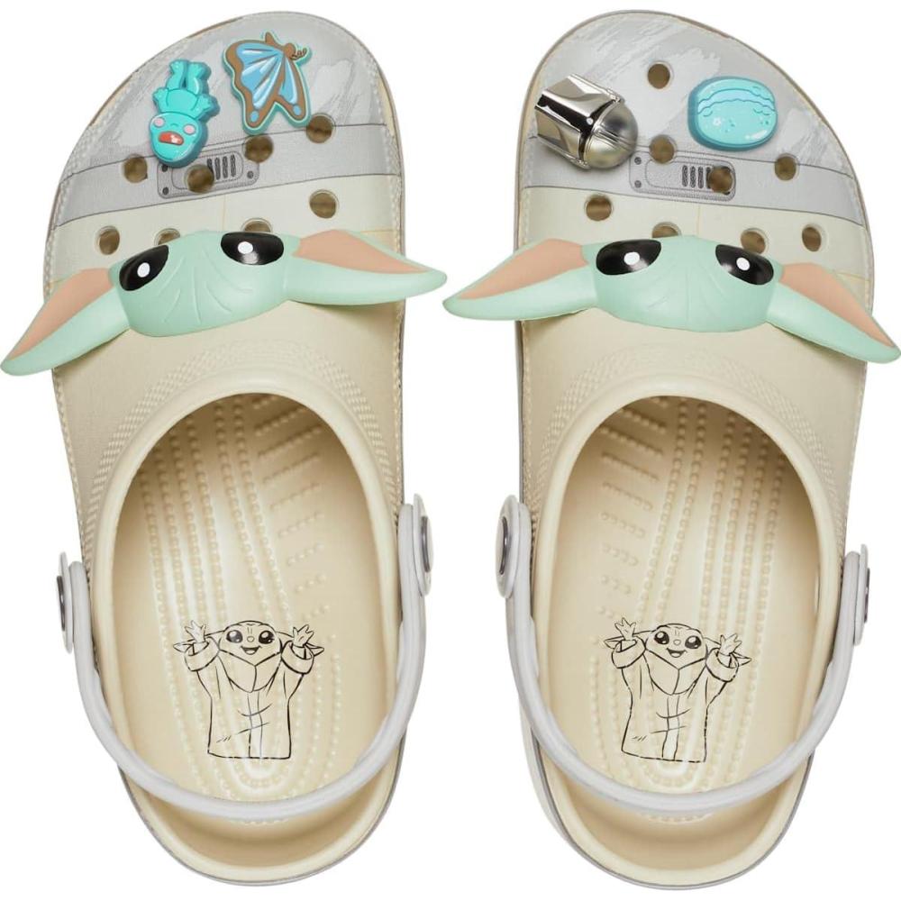 imageCrocs UnisexAdult Star Wars Grogu Classic Clog BoneGrogu Bone