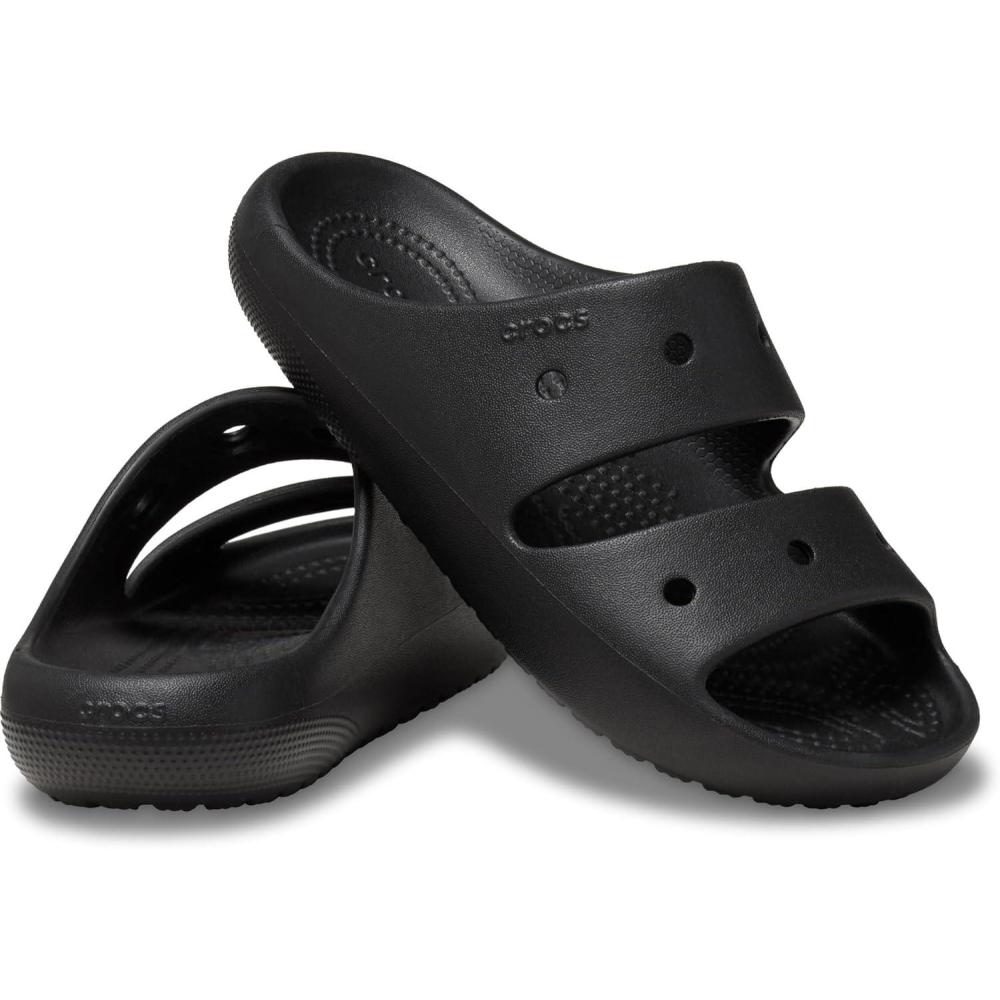 imageCrocs UnisexChild Classic Sandal V2 Little Big KidsBlack