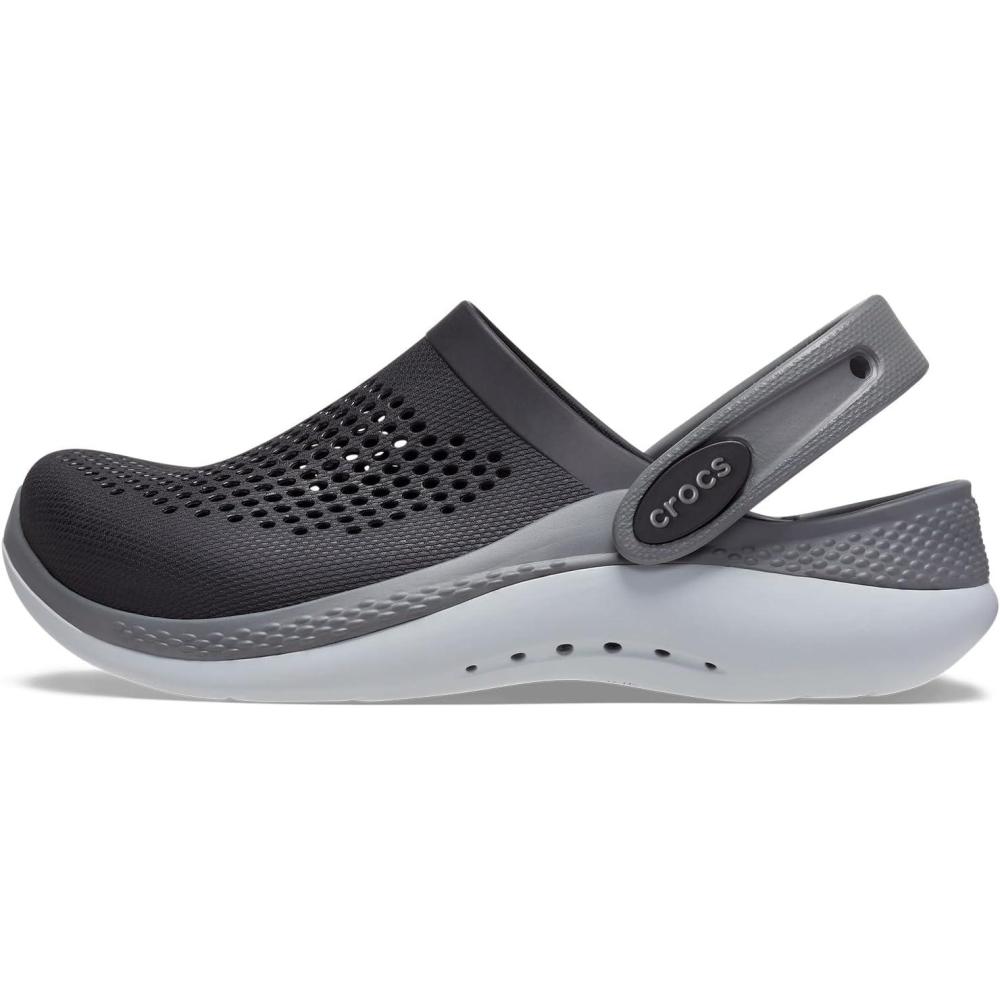 imageCrocs unisexchild girls Literide 360 ClogBlackSlate Grey